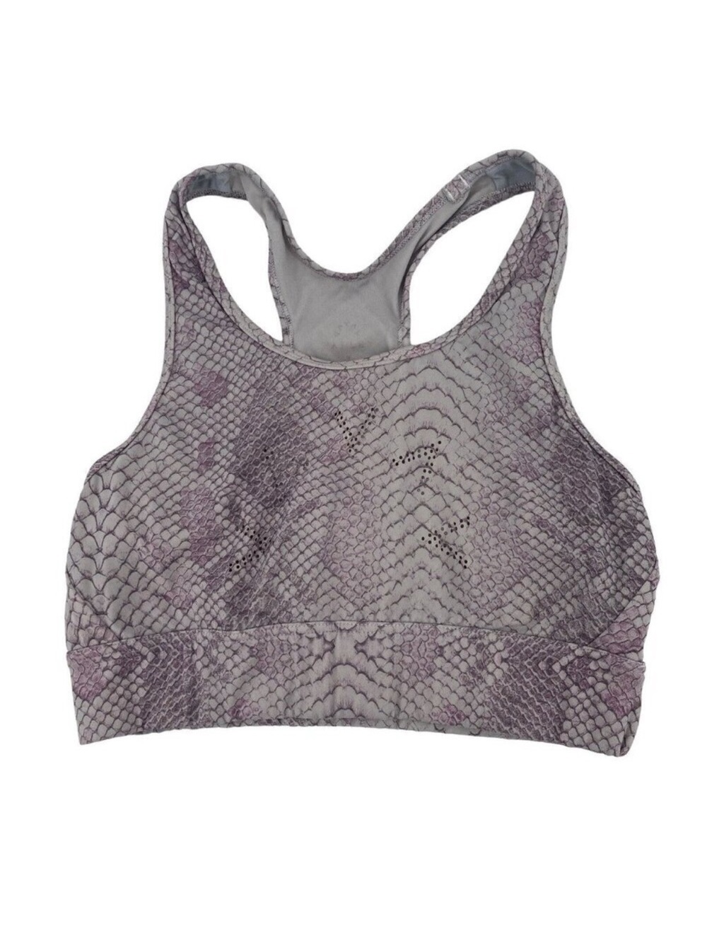 VARLEY Size Small Berkeley Sports Bra Logo Eyelet Spell out
